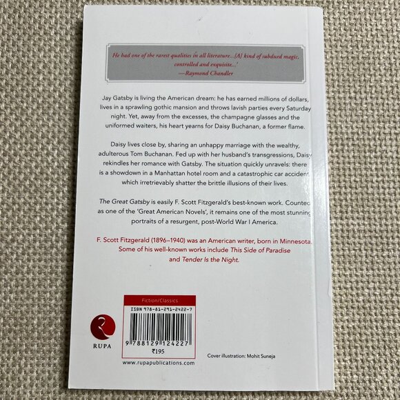 NEW The Great Gatsby by F. Scott Fitzgerald Paperback - Picture 3 of 3